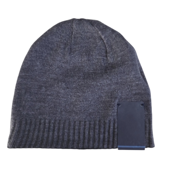 Nautica Dark and Light Gray Reversible Beanie - Picture 4 of 4